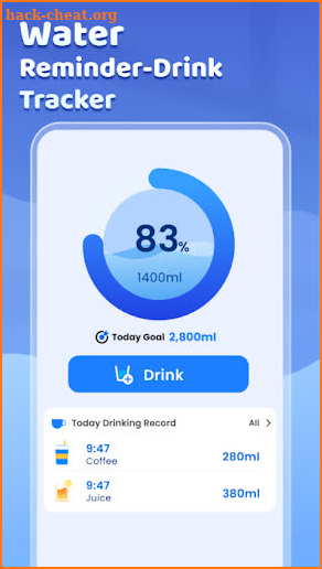 Water Reminder - Drink Tracker screenshot