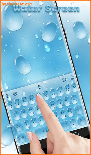Water Screen Keyboard Theme screenshot