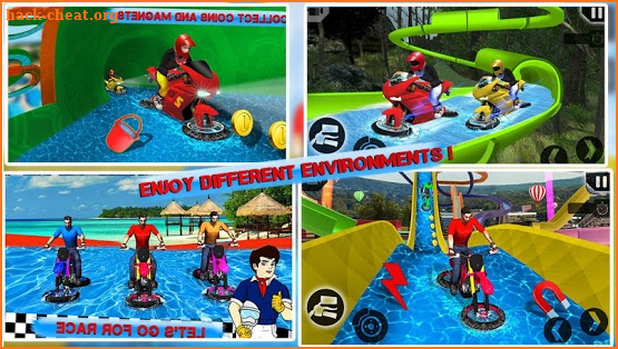 Water Slide Bike Stunt : Tricky Bike Water Race screenshot