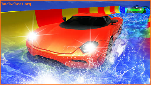 Water Slide Car Racing adventure 2019 screenshot