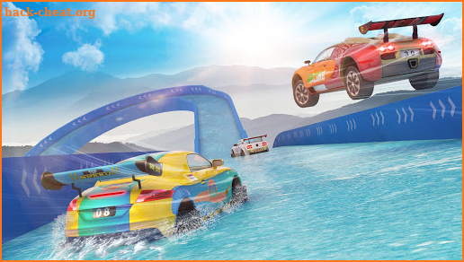Water Slide Car Stunts Racer screenshot
