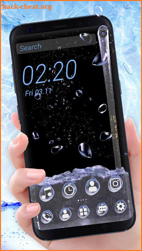 Water Splash, Waterdrop Theme & Live Wallpaper screenshot