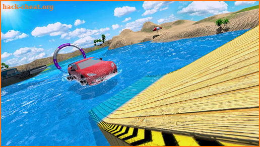 Water Surfer Car Stunts Racer screenshot