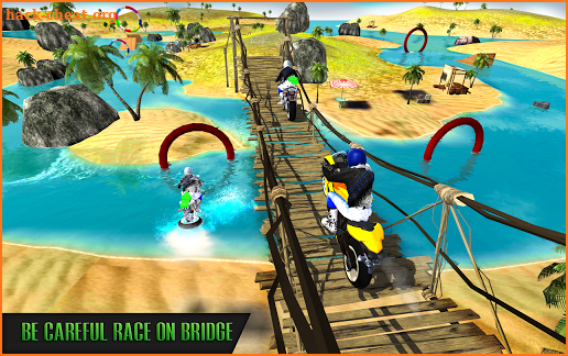 Water Surfing Beach Bike Racing screenshot