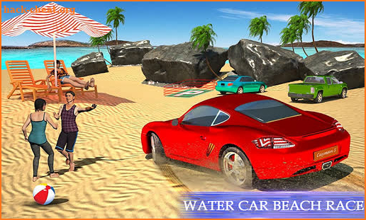 Water Surfing Floating Car Racing Game 2019 screenshot
