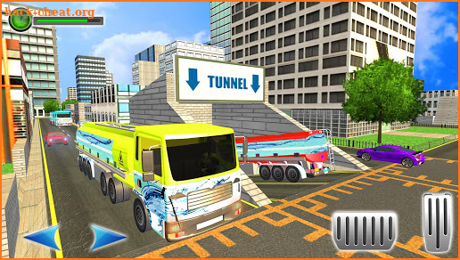 Water Tanker Offroad Transport Truck Driving Game screenshot
