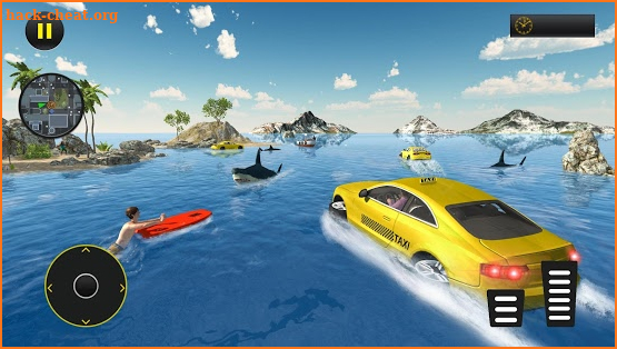 Water Taxi Driver Car Simulator Games screenshot
