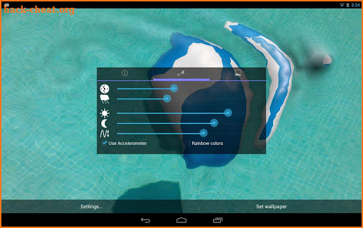 Water Touch Pro Parallax Live Wallpaper screenshot