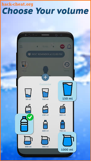 Water tracker - drink water reminder & H2O Balance screenshot