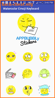Watercolor Emoji Keyboard Stickers for Gboard screenshot