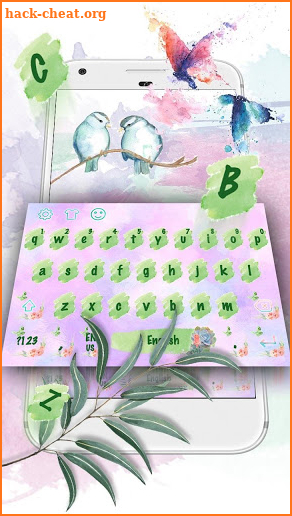Watercolor Nature Keyboard screenshot