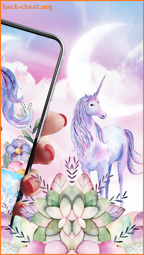 Watercolour Unicorn Keyboard screenshot