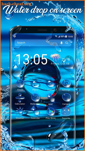 Waterdrop Launcher Theme &wallpaper screenshot
