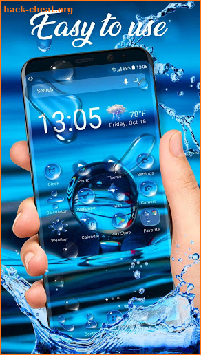 Waterdrop Launcher Theme &wallpaper screenshot