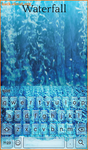 Waterfall Animated Keyboard screenshot
