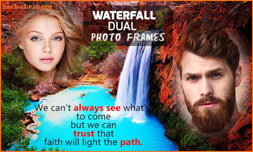 Waterfall Dual Photo Frames screenshot