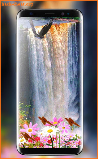 Waterfall Flower live Wallpaper 2018: 3D Aquarium screenshot
