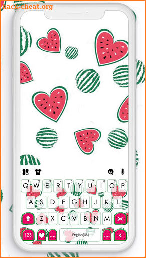 Watermelon Doodle Keyboard Theme screenshot