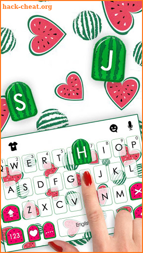 Watermelon Doodle Keyboard Theme screenshot