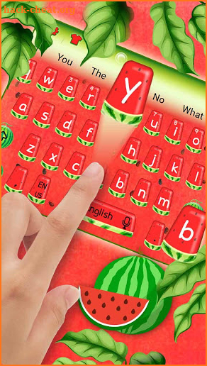 Watermelon keyboard Theme screenshot