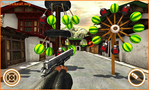 Watermelon shooting game 3D screenshot