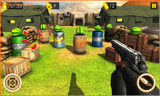 Watermelon shooting game 3D screenshot