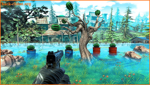 Watermelon Shooting Real Fruit screenshot