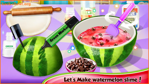 Watermelon Slime - Creative Fluffy Slime screenshot