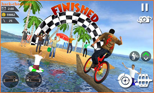 Waterpark Bicycle Surfing - BMX Cycling 2019 screenshot