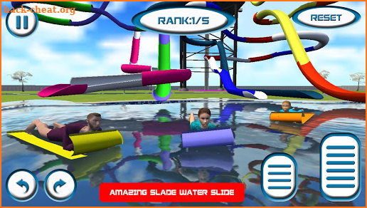 Waterpark Slate Stunts : Racing in Slates screenshot