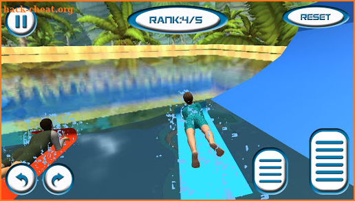 Waterpark Slate Stunts : Racing in Slates screenshot