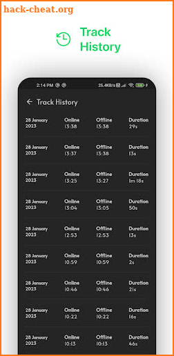 WaTracker: Online Tracker screenshot