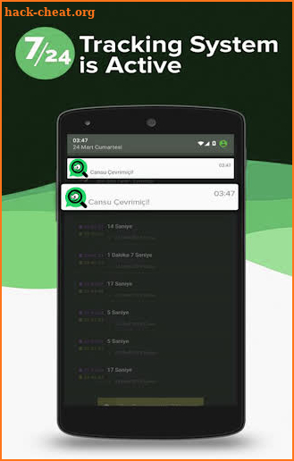 WatzNoti - Online App Usage Tracker for WhatsApp screenshot