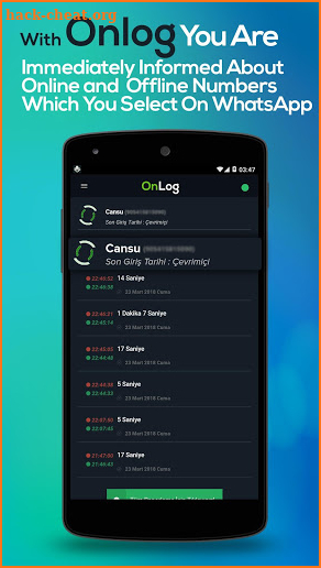 WatzUsage : Online App Usage Tracker for WhatsApp screenshot
