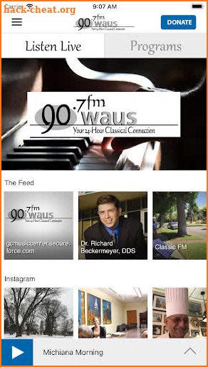 WAUS 90.7 FM screenshot