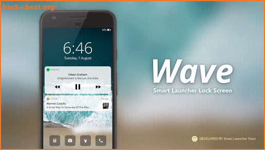 Wave - Customizable Lock screen screenshot