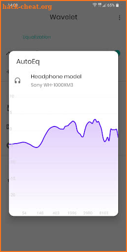 Wavelet: Headphone specific equalization screenshot