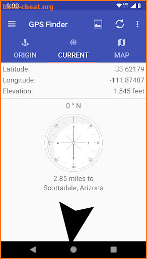 Waypoint Finder, Compass, GPS & Altimeter offline screenshot