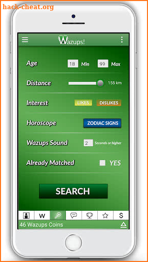 Wazups Free Dating App. Speak. Text. Meet. screenshot