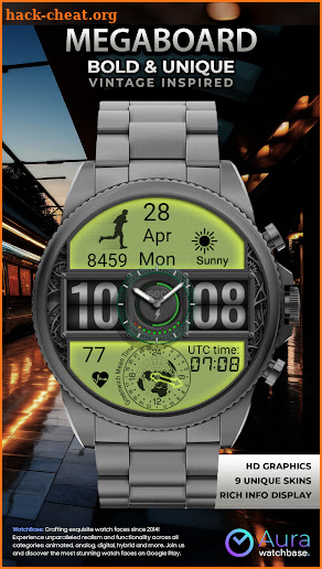 WB MegaBoard Hybrid Watch Face screenshot