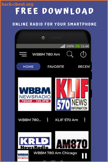 WBBM 780 Am Chicago Radio Station Newsradio Online screenshot