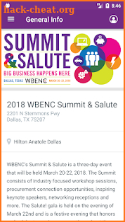 WBENC Events screenshot