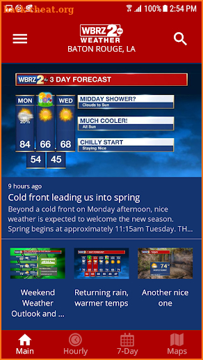 WBRZ Weather screenshot