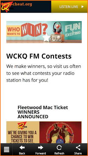 WCKQ FM, My Q 104.1 screenshot