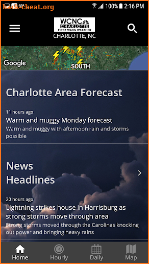 WCNC Charlotte Weather App screenshot