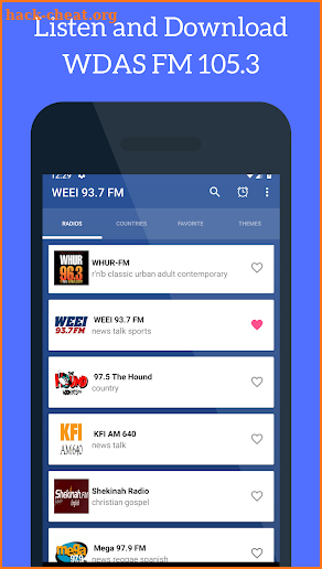 WDAS FM 105.3 radio Station Philadelphia screenshot
