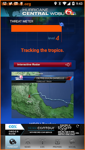 WDSU Hurricane Central screenshot