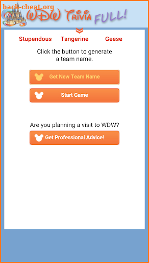 WDW Trivia Full screenshot