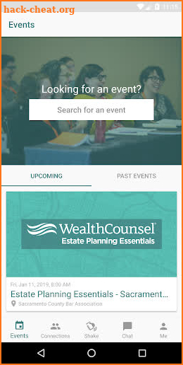 WealthCounsel Events screenshot