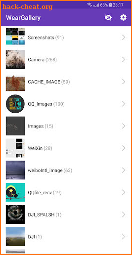 Wear Gallery -an open sourced gallery on watch screenshot